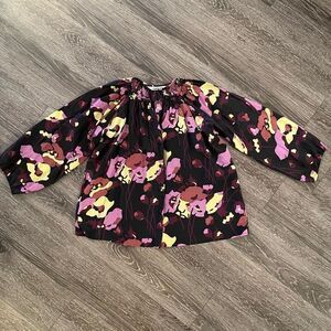 Tucker silk blouse